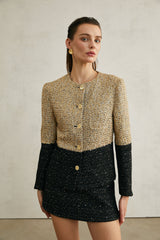 Gabbi sequinned tweed jacket & skirt matching set