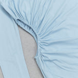 BLUE TURTLENECK LONG SLEEVES MAXI DRESS