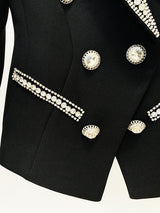 EMBROIDERED 8-BUTTON DOUBLE-BREASTED JACKET SUIT