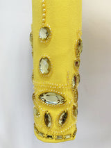 Crystal-Embellished Suit Set In Yellow