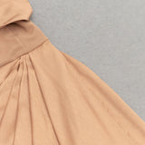 DRAPED RUCHED ONE SHOULDER MIDI DRESS