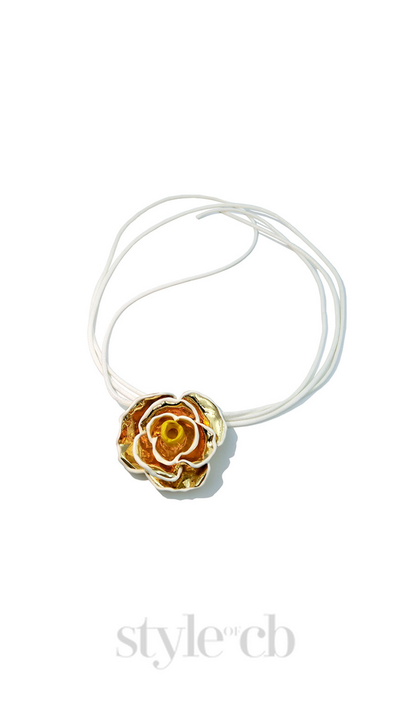 flower rose necklace