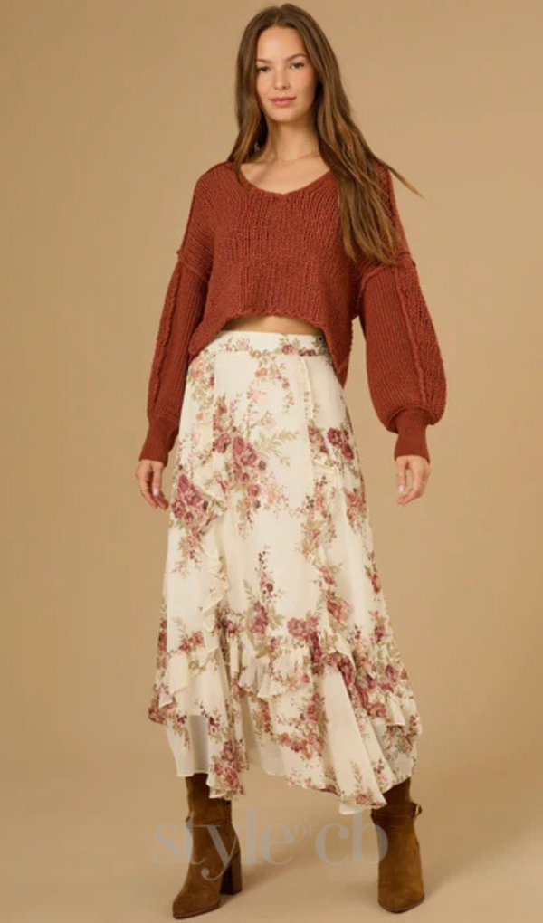 Isabella Floral Midi Skirt