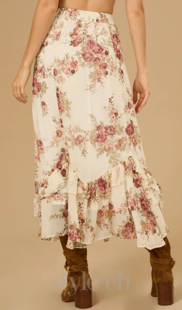 Isabella Floral Midi Skirt