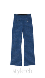 Palmira Tweed Trousers in blue