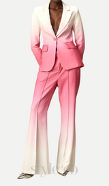 gradient blazer trousers matching set