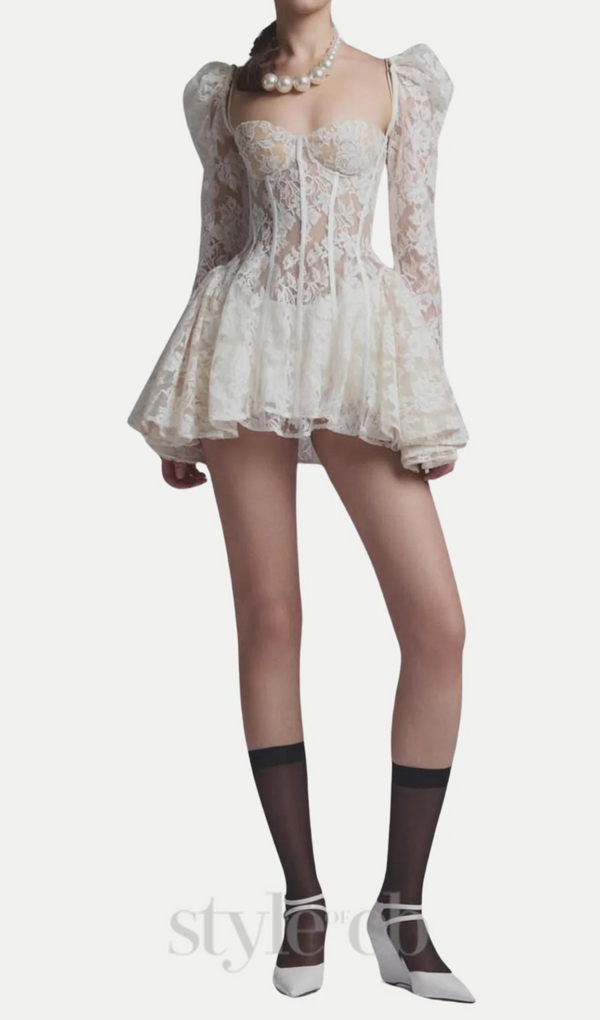 Caitlyn Lace Corset Mini Dress