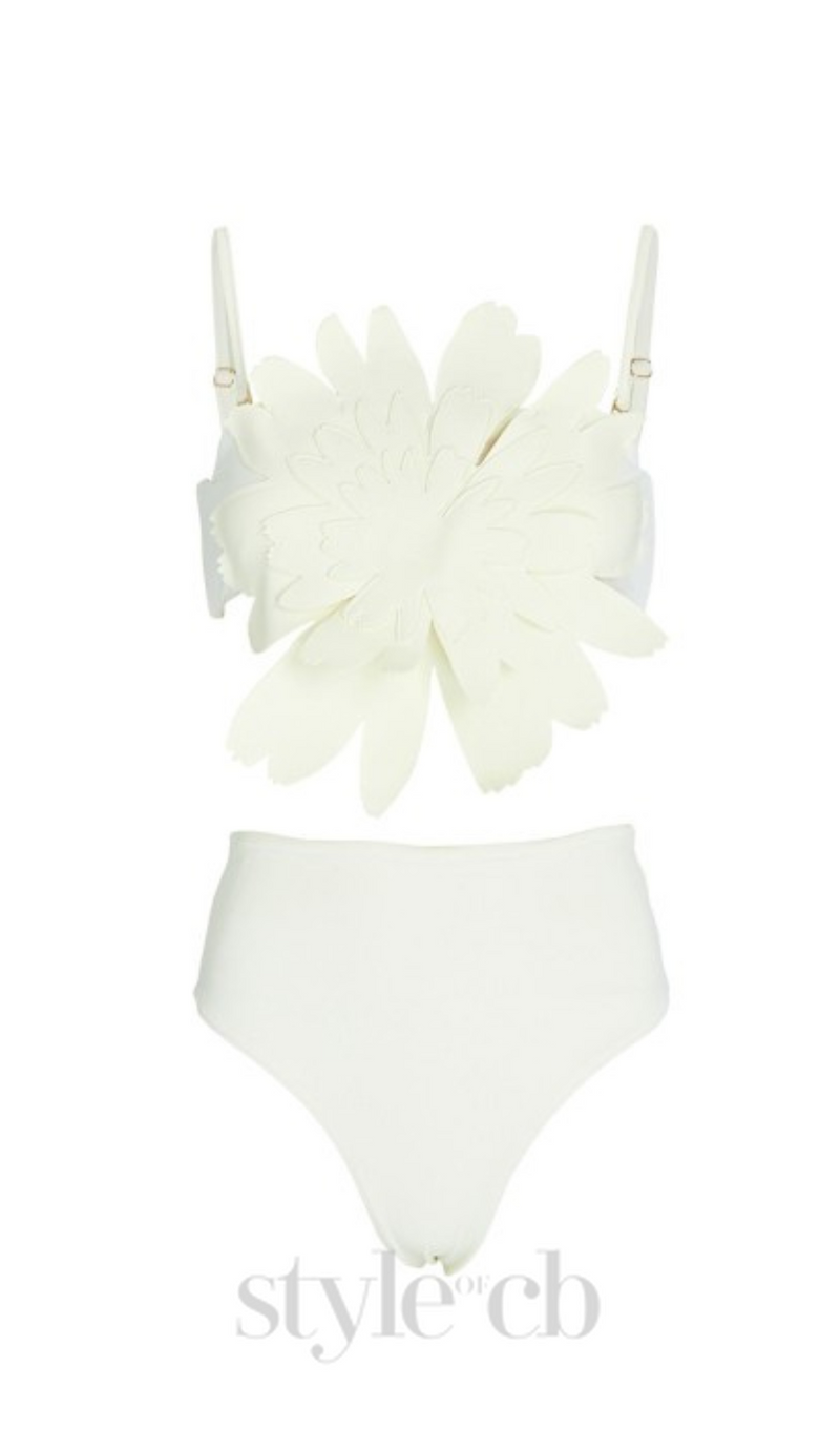 FLORAL SCULPTED SWIM SET