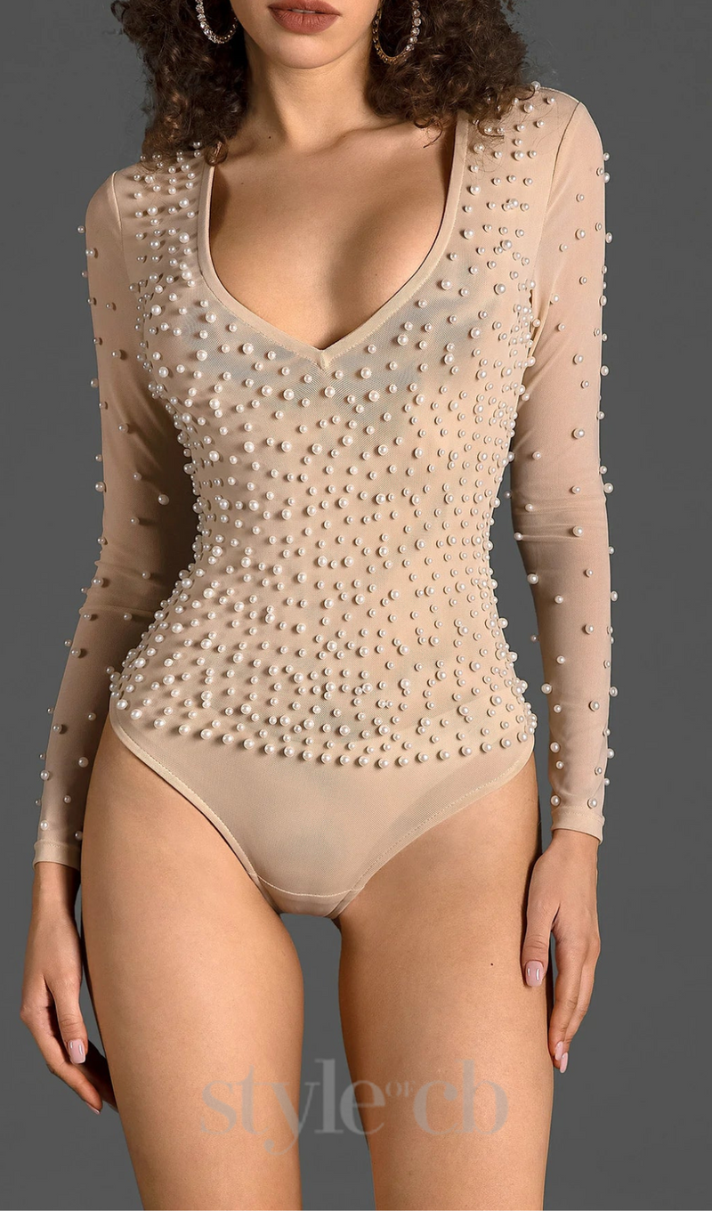 PEARL MESH BODYSUIT