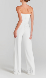 MESH PEARL JUMPSUIT TWO PIECE