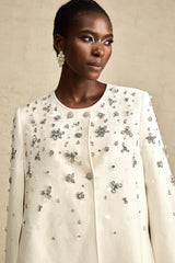 Éléonore embellished cape-design jacket