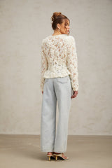 Marianne floral-appliqué embellished jacket