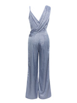 HAZEL GREY ASYMMETRICAL SHOULDER WIDE LEG JUMPSUIT