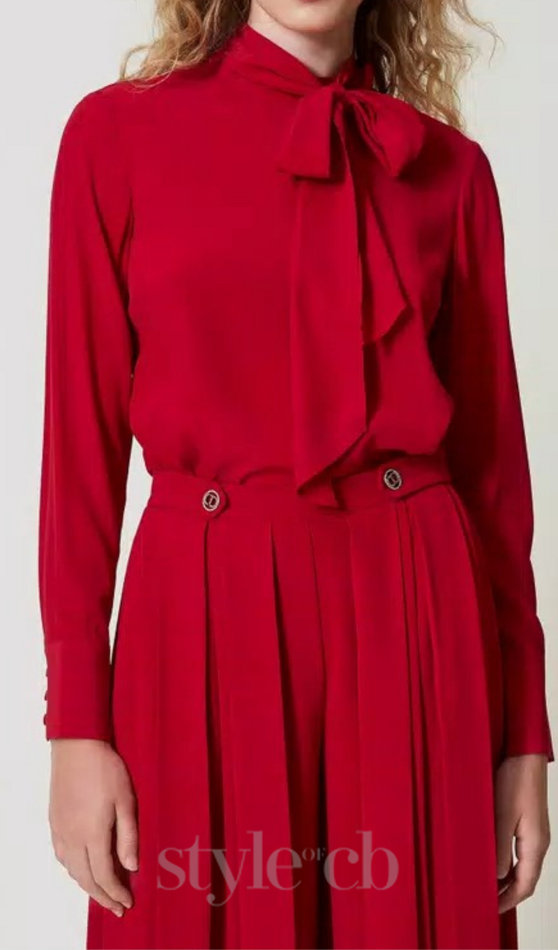 twinset women's blouse in red