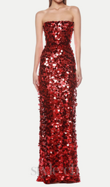 Shiva Strapless Sequin Maxi Dress