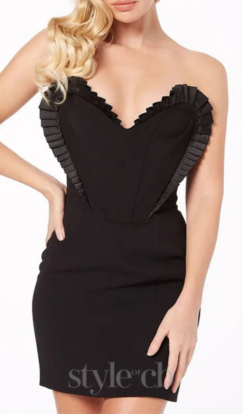 black Sleeveless Cut Out Bandage Bodycon Mini Dress