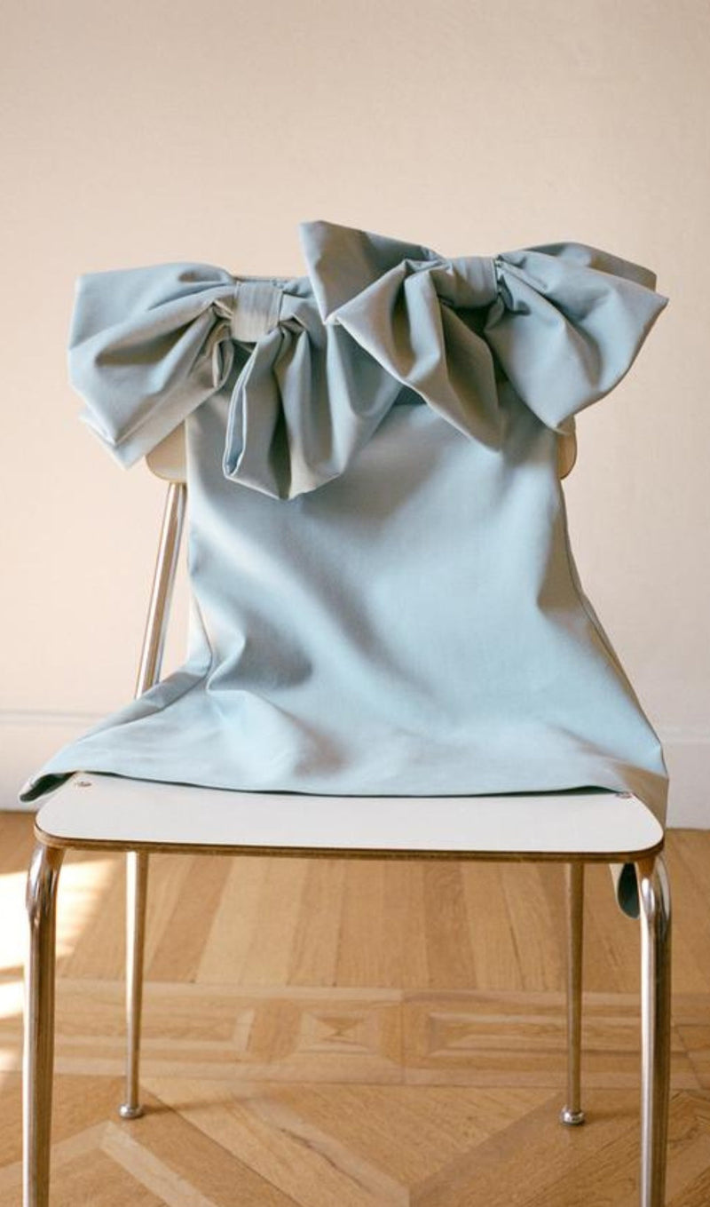 STRAPLESS BOW DRESS