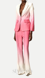 gradient blazer trousers matching set