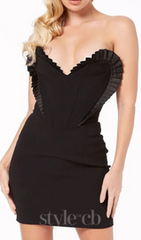 black Sleeveless Cut Out Bandage Bodycon Mini Dress