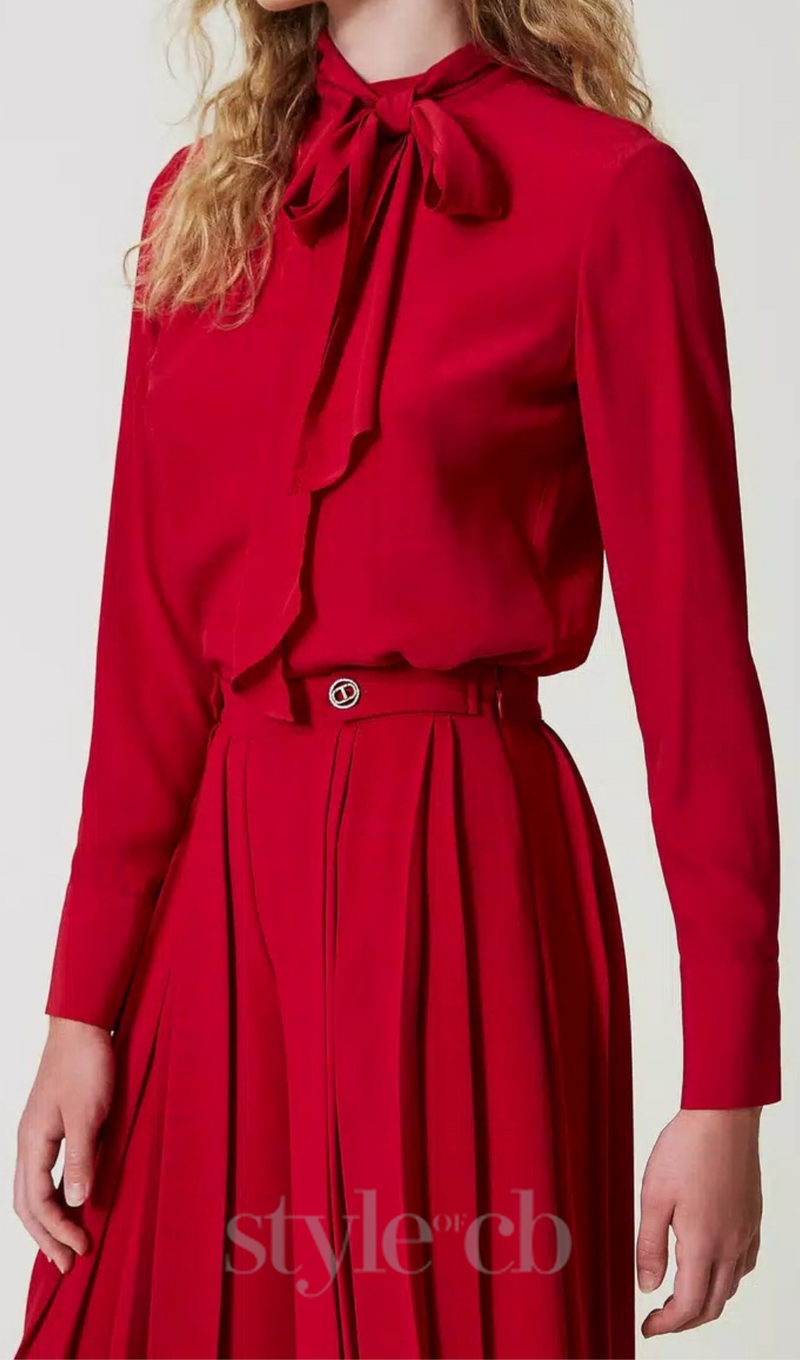 twinset women's blouse in red