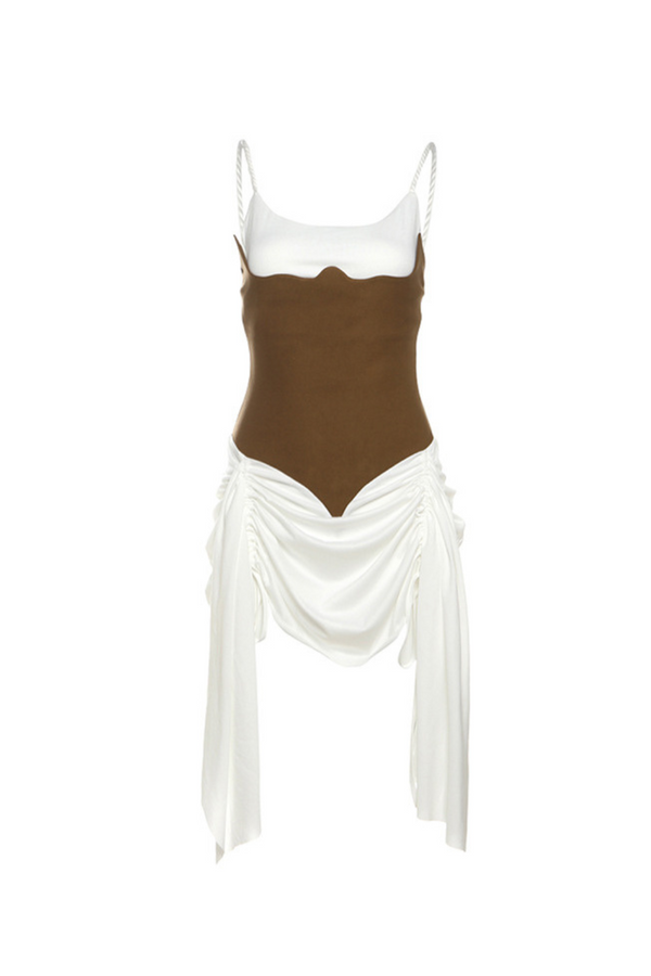 eunice Ruch Spaghetti Mini Dress