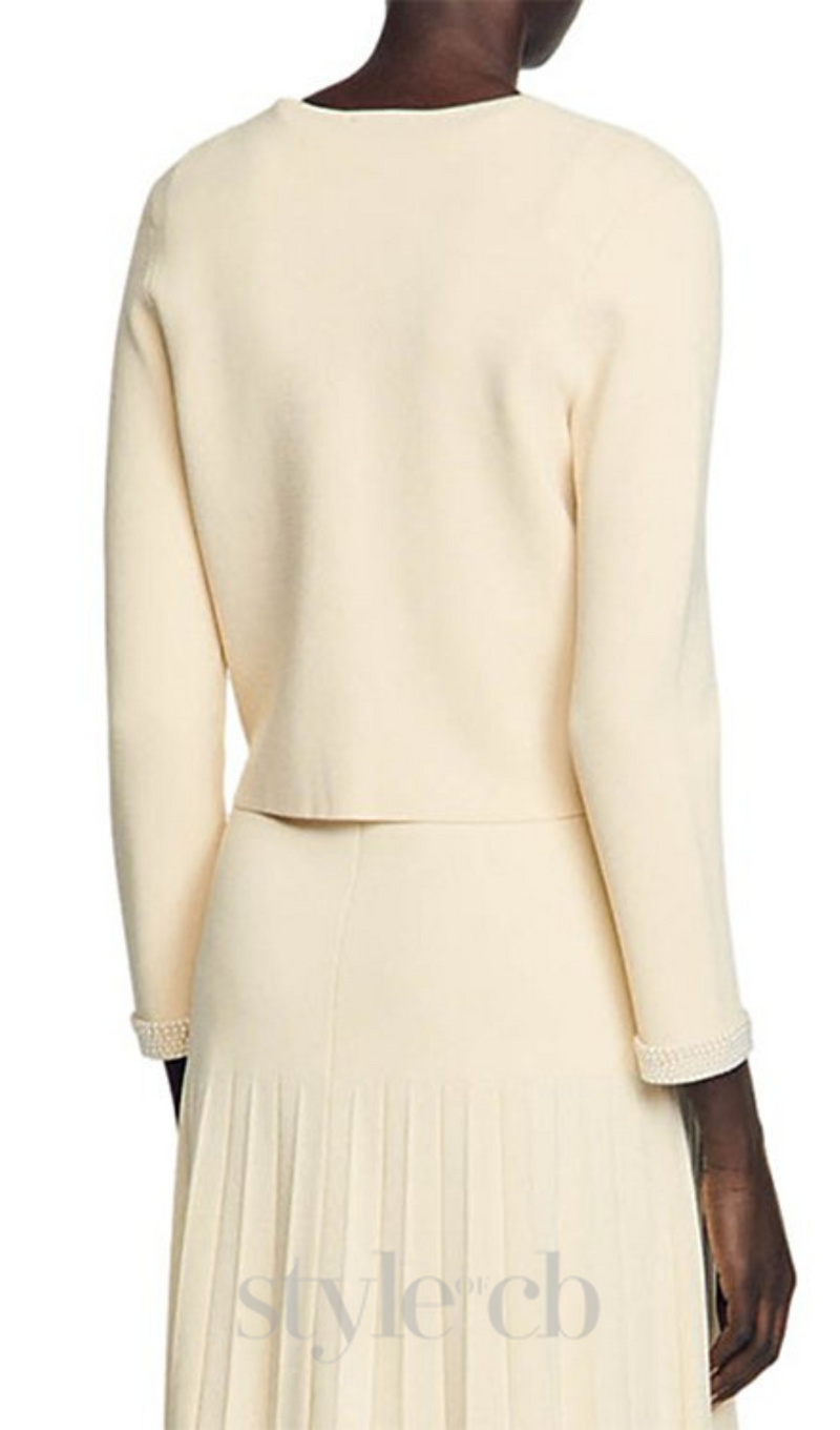 Namal Embellished Cardigan in beige