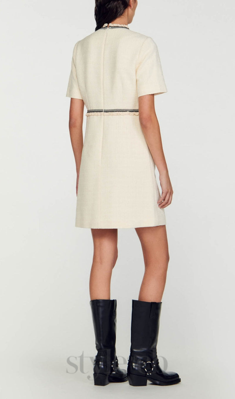 SHORT TWEED DRESS