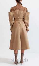 DOUBLE COMBINED TRENCH COAT