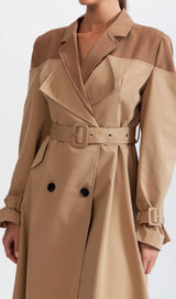 DOUBLE COMBINED TRENCH COAT