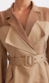 DOUBLE COMBINED TRENCH COAT