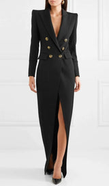 SIMONA TUXEDO MAXI BLAZER DRESS