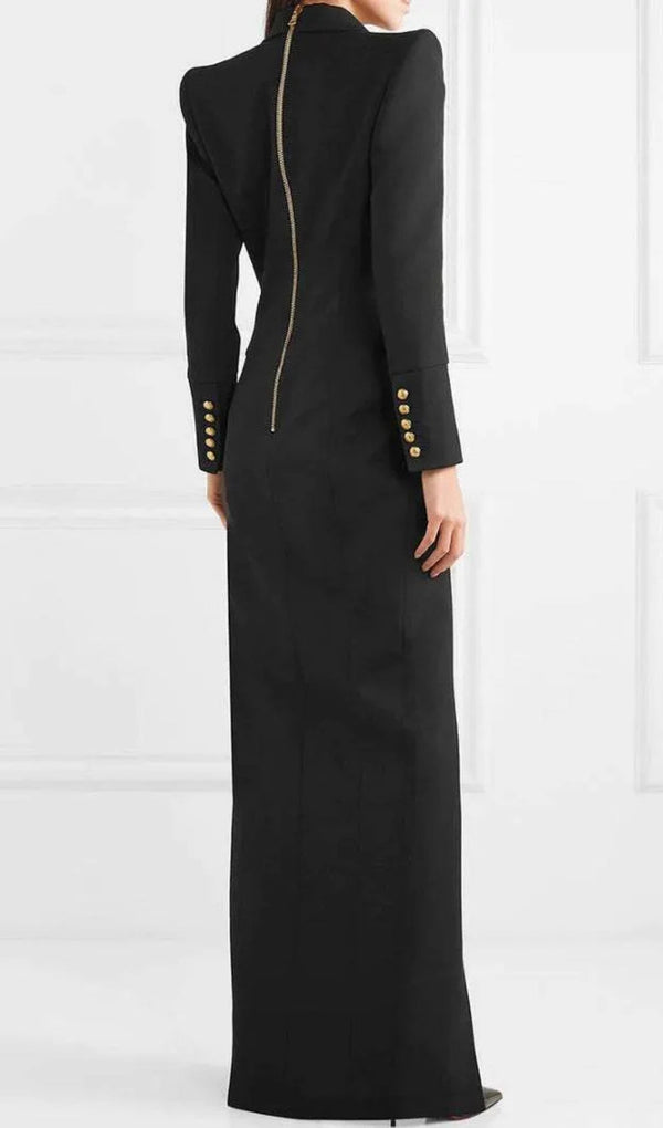 SIMONA TUXEDO MAXI BLAZER DRESS