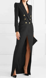 SIMONA TUXEDO MAXI BLAZER DRESS