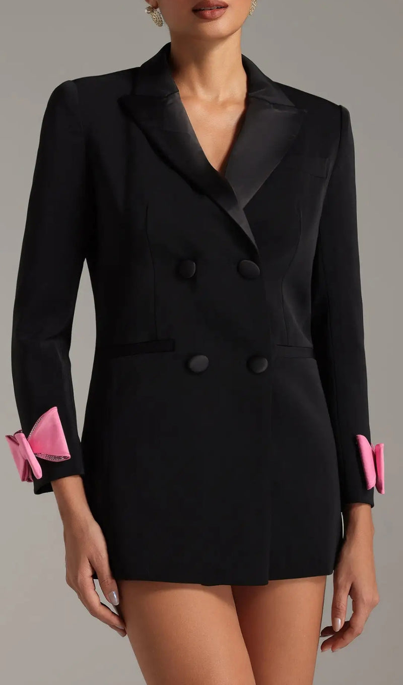 RETTA BOW LAPEL BLAZER