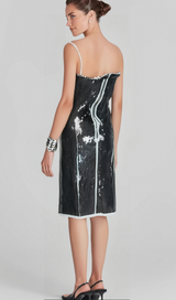 Gisèle sequin-embellished bandeau mini dress