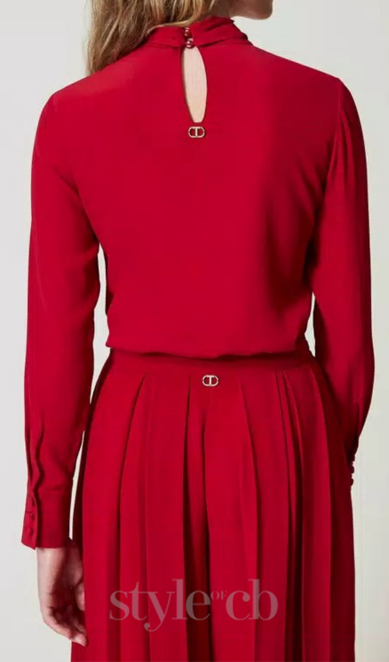 twinset women's blouse in red