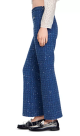 Palmira Tweed Trousers in blue