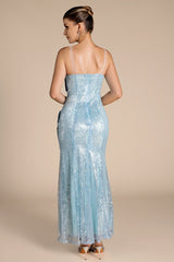 Samira Gradient Embellished Mermaid Maxi Dress