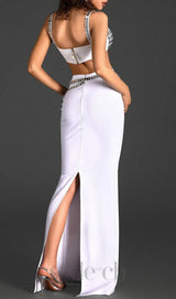 CRYSTAL TWO-PIECE SET IN WHITE
