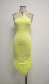 BANDAGE BACKLESS MAXI DRESS IN YELLOW Dresses styleofcb 