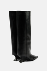 Astrid Heterotypic Knee-high Boots - Black