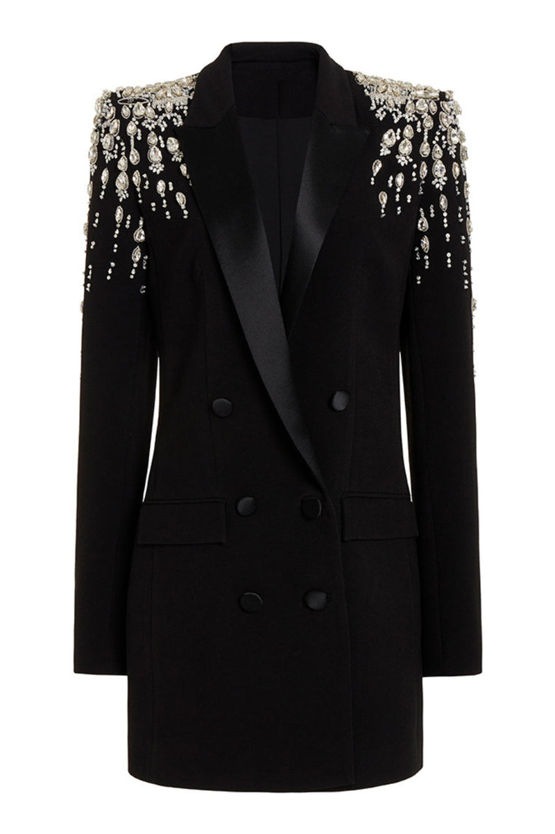 Aurora Crystal Embellished Blazer Dress