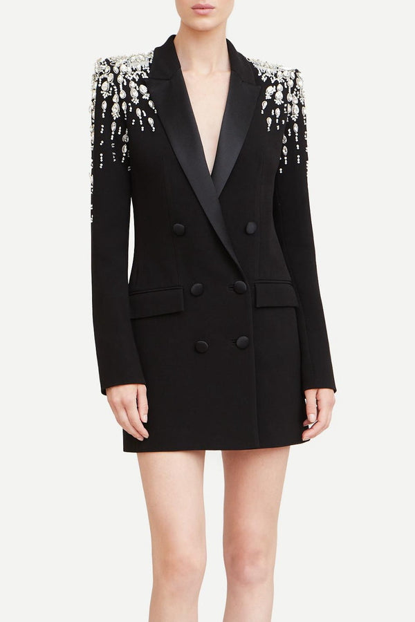 Aurora Crystal Embellished Blazer Dress