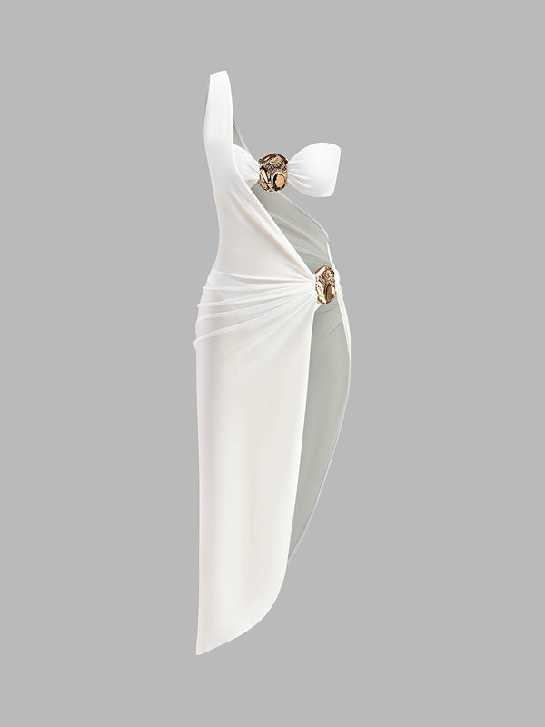 Gold Bikini Set and Stylish Pareo
