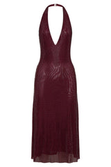 Diamond Halter Neck Midi Dress