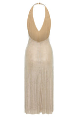 Diamond Halter Neck Midi Dress