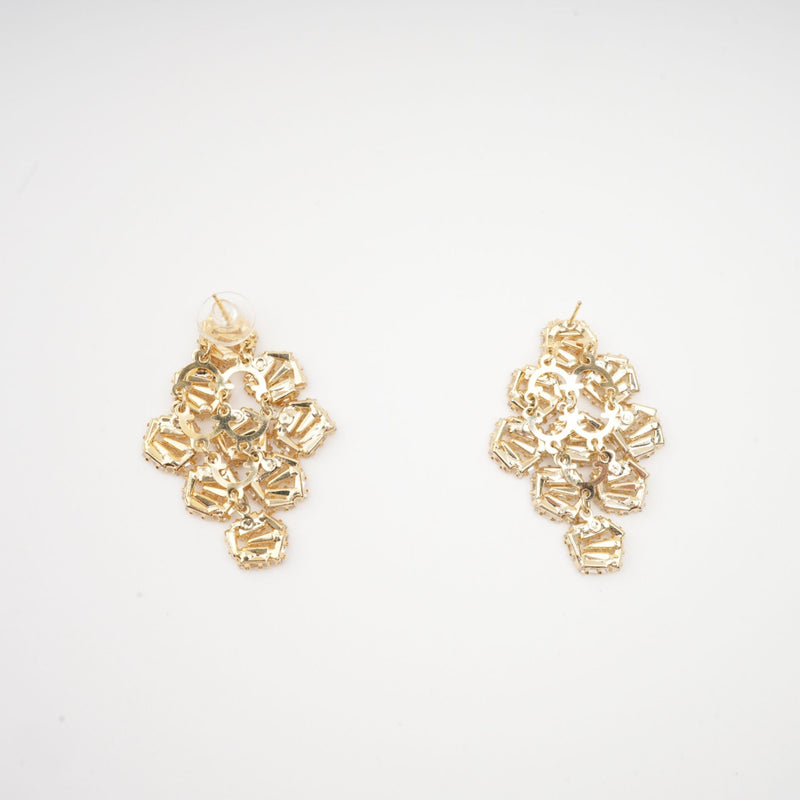 Ariane geometric crystal earrings