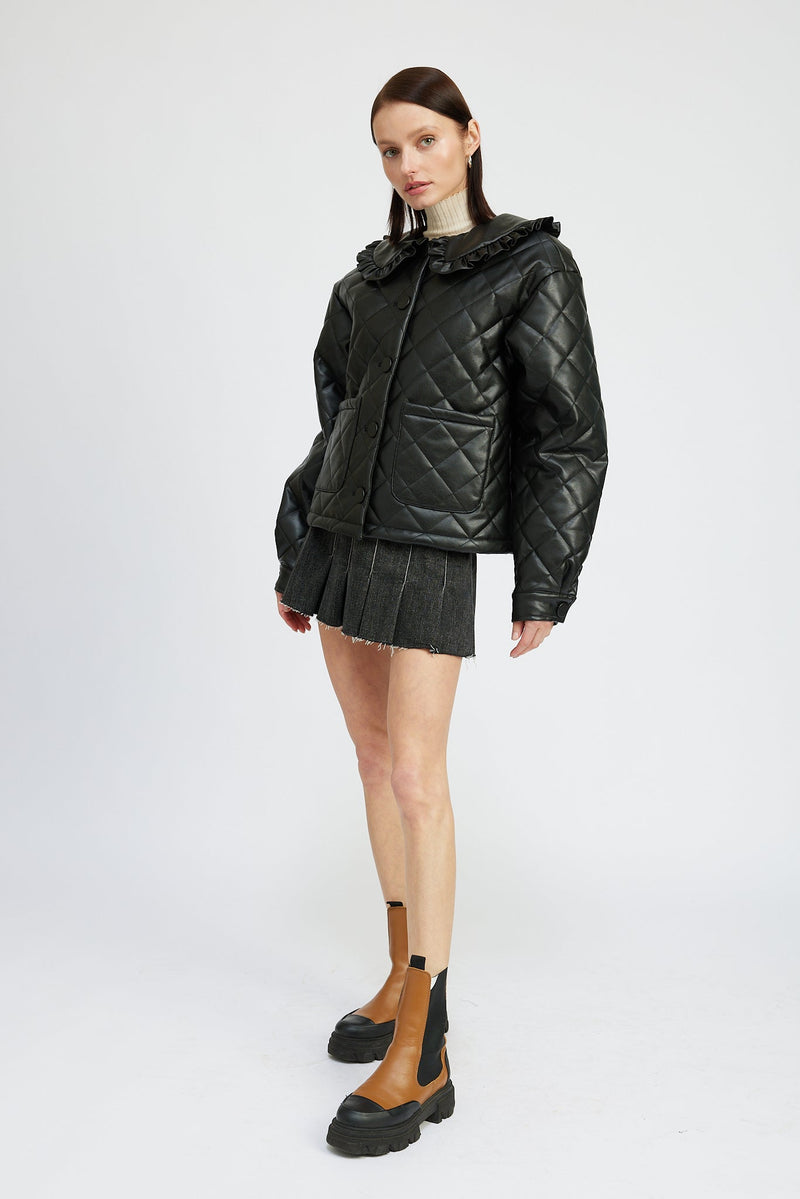 Emerson Black Leather Jacket