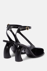 Janelle Cutout Heeled Sandals - Black