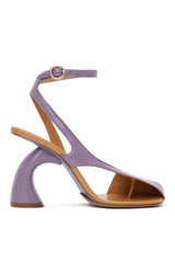 Janelle Cutout Heeled Sandals - Purple